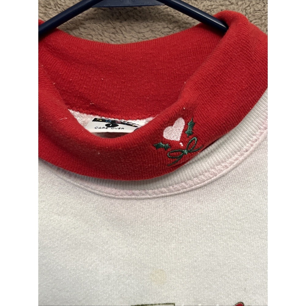Ugly Christmas Turtleneck Sweatshirt 80s Style Women's Large - Picture 2 of 9
